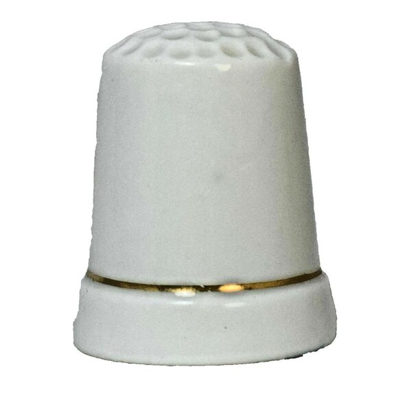 Longhorn Caverns Vintage Texas Souvenir Porcelain Thimble Collectible - Picture 2 of 5